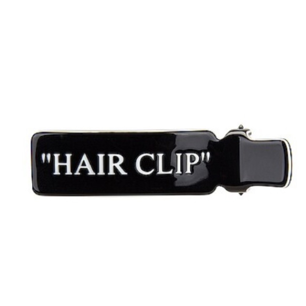 OFF-WHITE Virgil Abloh Black Quote 
Hair Clip